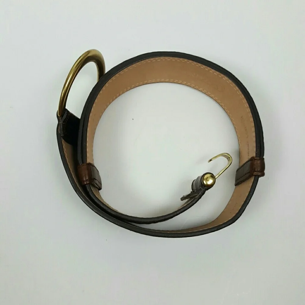 Vintage WCM New York brown genuine leather belt